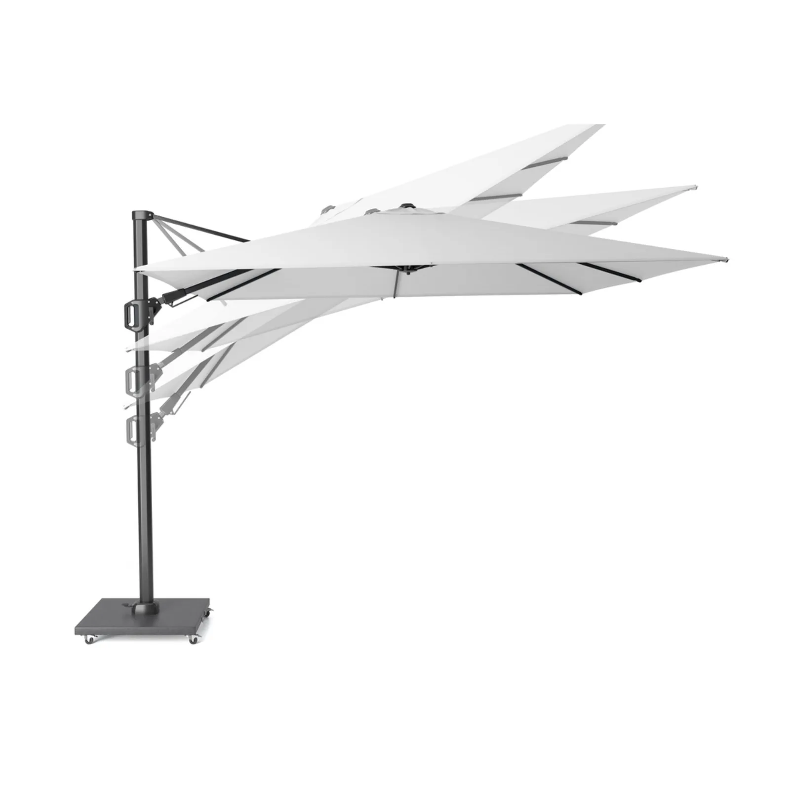 Platinum Sun &amp; Shade zweefparasol Voyager T² 270x270 taupe 7