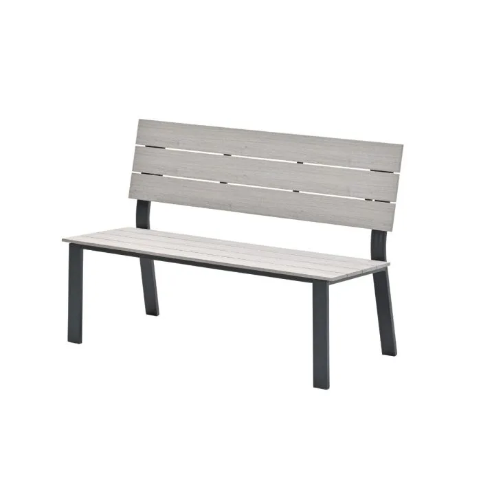 Garden Impressions Jondal parkbank carbon black light teak Vironwood