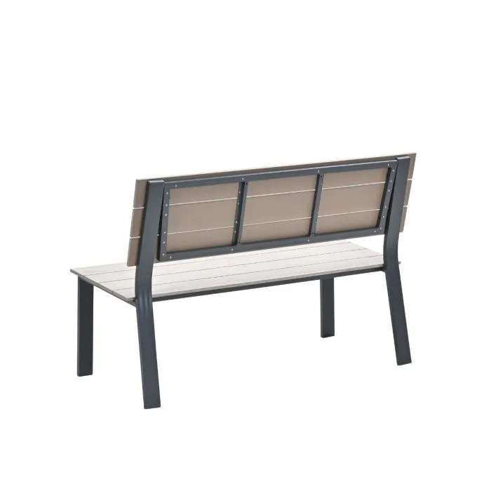 Garden Impressions Jondal parkbank carbon black light teak Vironwood