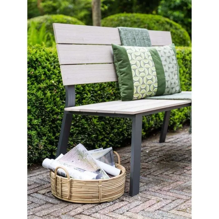 Garden Impressions Jondal parkbank carbon black light teak Vironwood