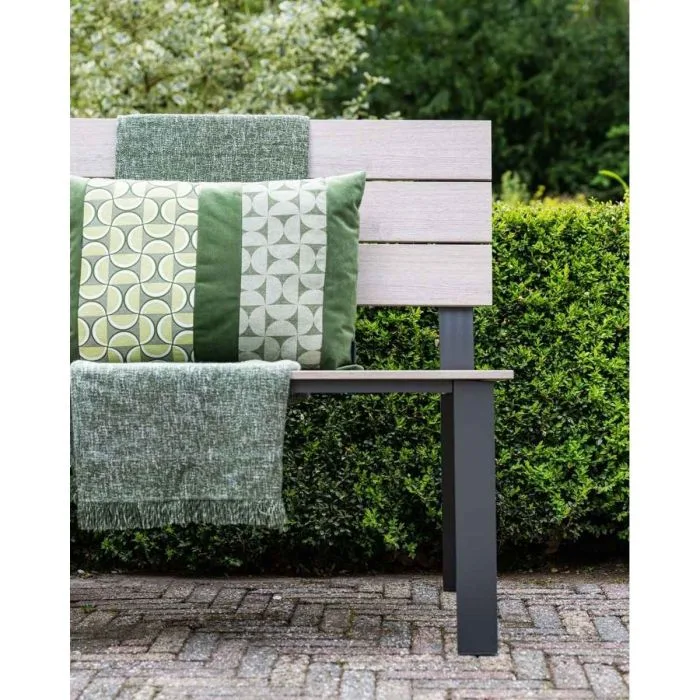 Garden Impressions Jondal parkbank carbon black light teak Vironwood