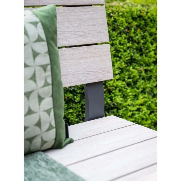Garden Impressions Jondal parkbank carbon black light teak Vironwood