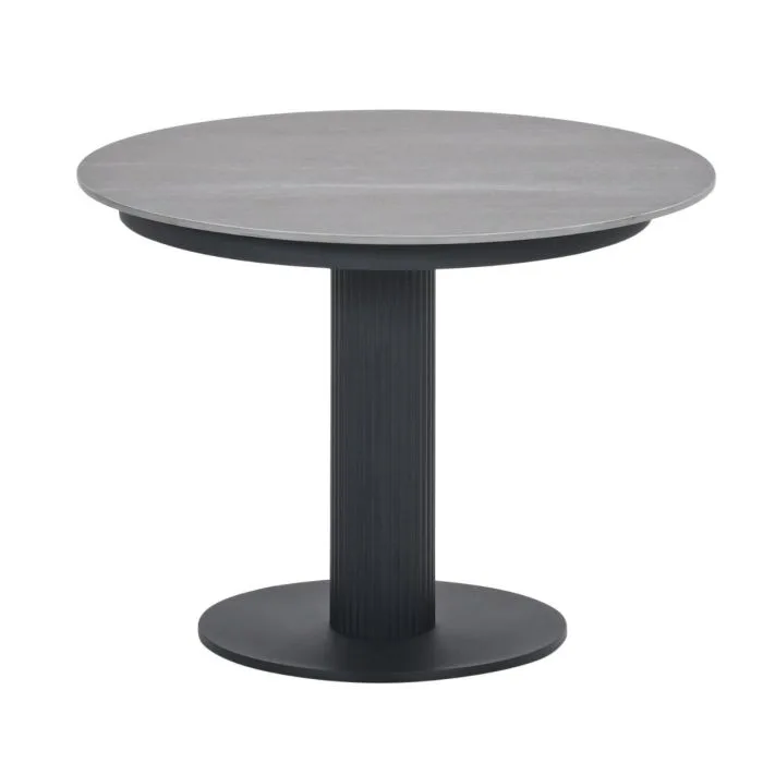Garden Impressions Nice lounge tafel Ø60xH45 cm carbon black Centostone Napoli sand
