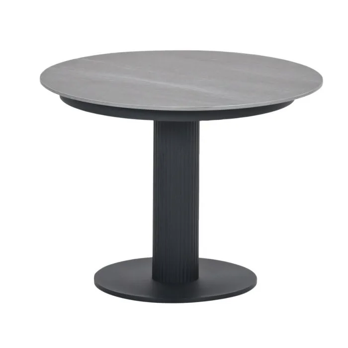 Garden Impressions Nice lounge tafel Ø60xH45 cm carbon black Centostone Napoli sand