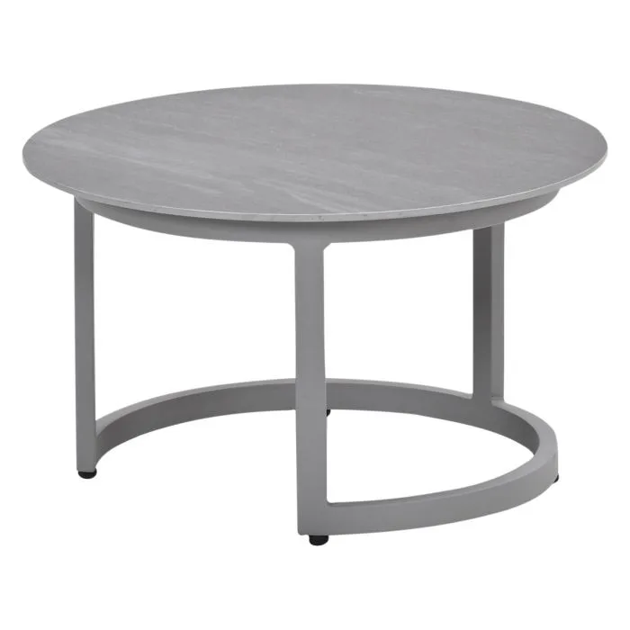 Garden Impressions Monte Carlo lounge tafel Ø60xH35 cm taupe   Centostone Napoli sand