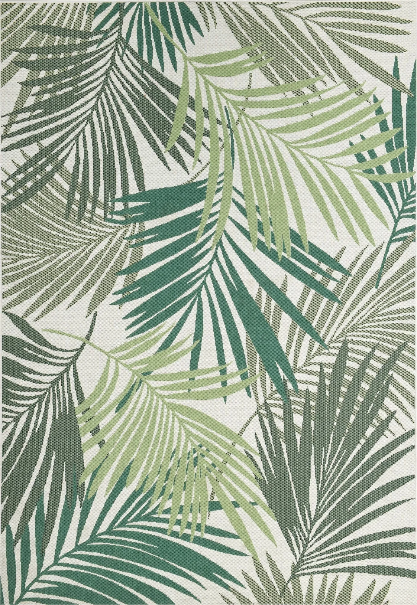 Naturalis Outdoor-Teppich 200 x 290 cm palm leaf green
