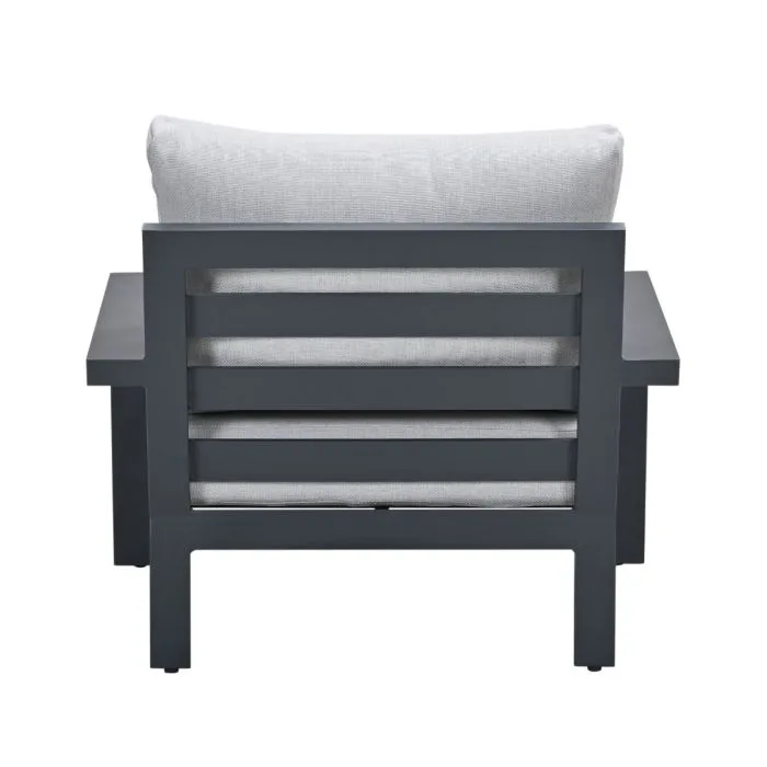 Garden Impressions Geneva lounge fauteuil carbon black  valley sand