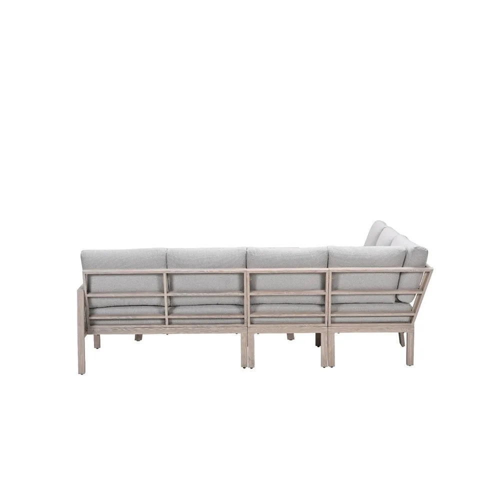 Garden Impressions Decala lounge-dining set 5-delig licht eikenlook sand desert sand