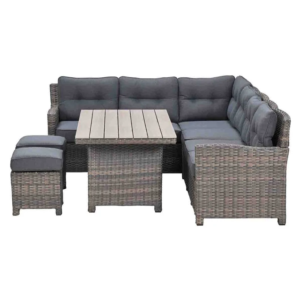 Garden Impressions Seagull lounge-diningset 5-delig links havana sand -
