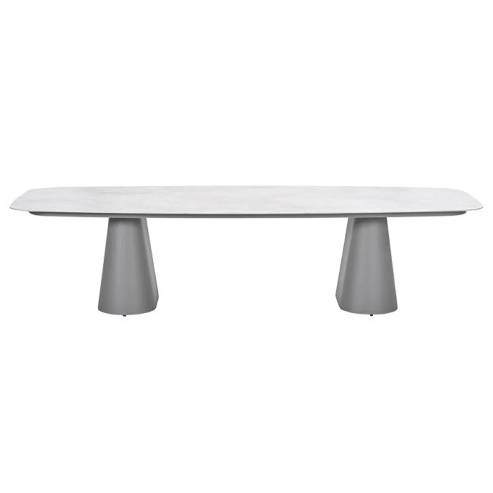 Garden Impressions Denver dining tafel 320x120 cm taupe Centostone Verona sand