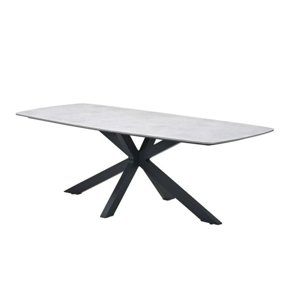 Garden Impressions San Fele dining tafel 220x100xH72 cm carbon black  Melfi sand resin