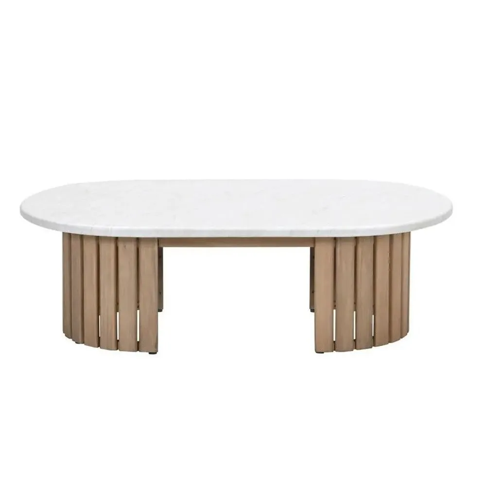 Garden Impressions Ibiza lounge tafel 130x70xH40 cm acacia white wash sand