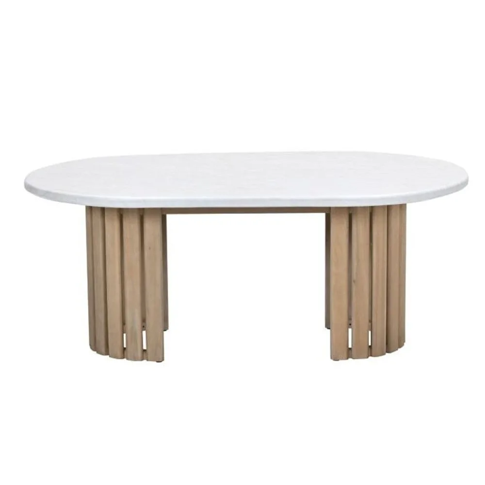 Garden Impressions Ibiza lounge-dining tafel 170x100xH68 cm acacia white wash sand