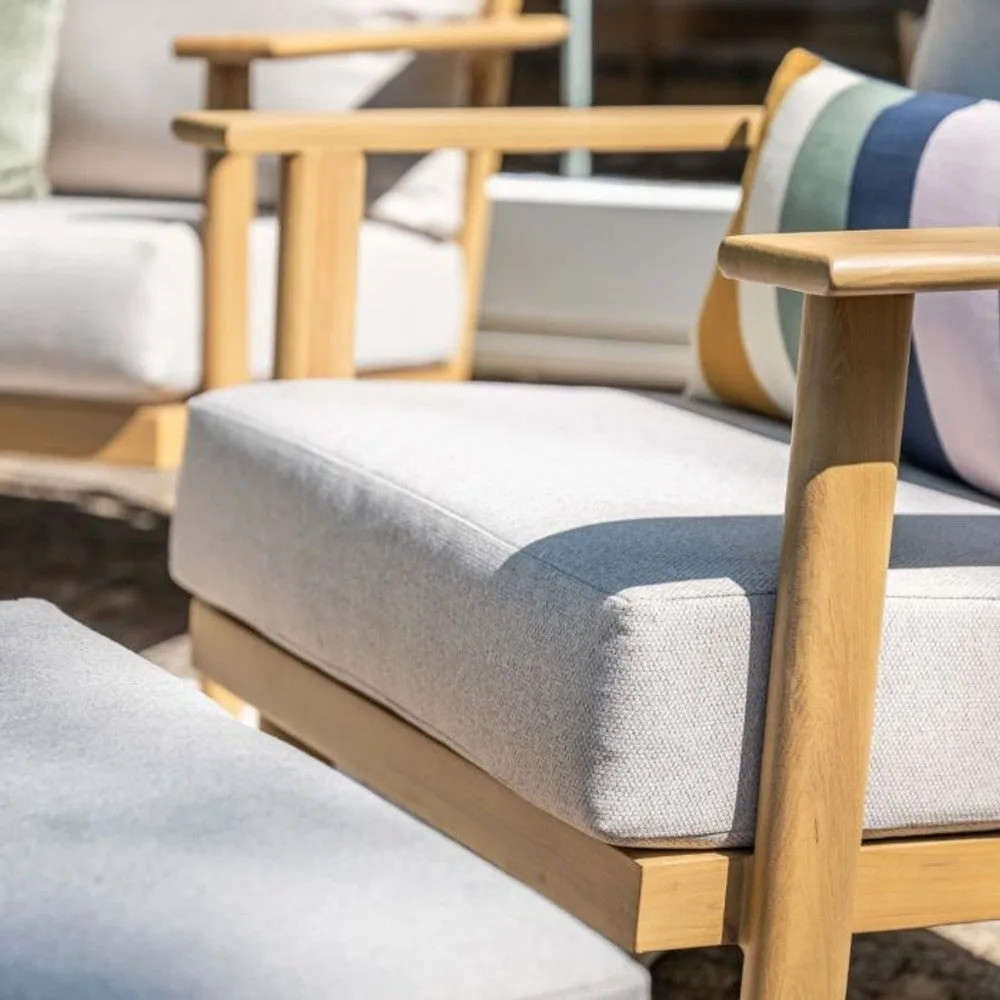 Garden Impressions Chicago lounge fauteuil natural teak look   desert sand