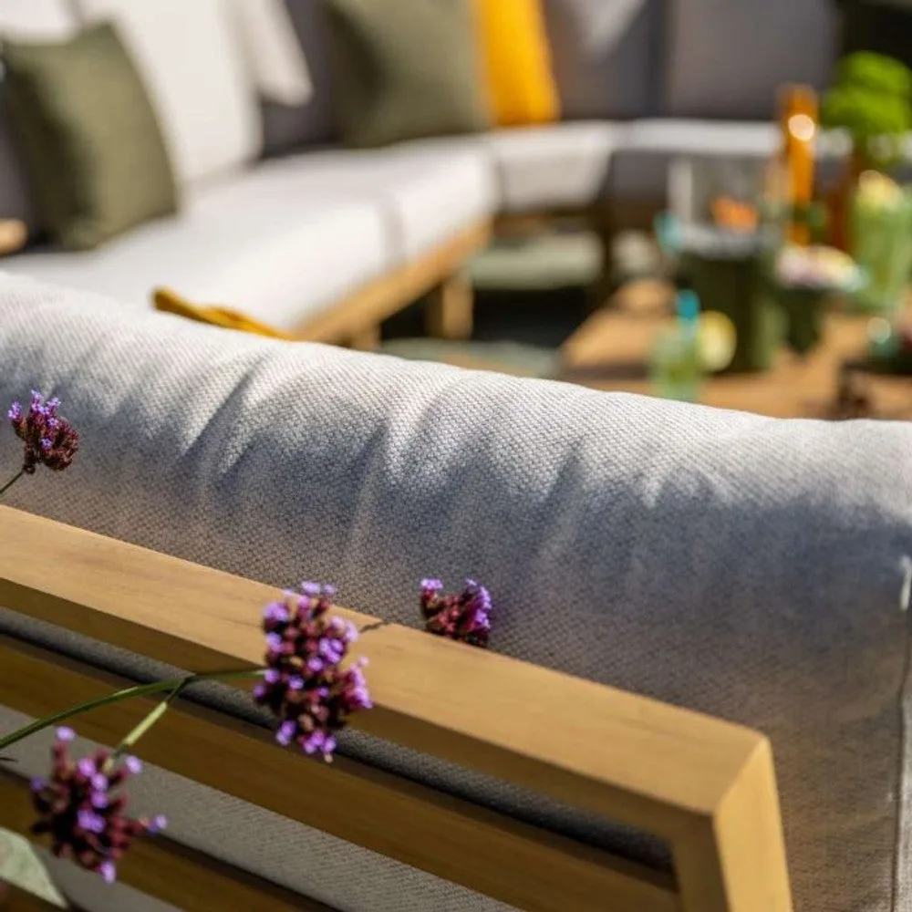 Garden Impressions Chicago lounge fauteuil natural teak look   desert sand