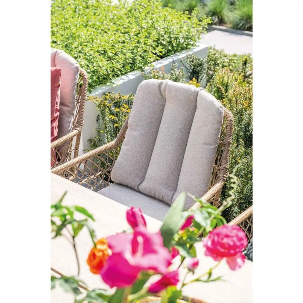 Garden Impressions Allasio dining fauteuil carbon black rope natural PE desert sand Vironwood