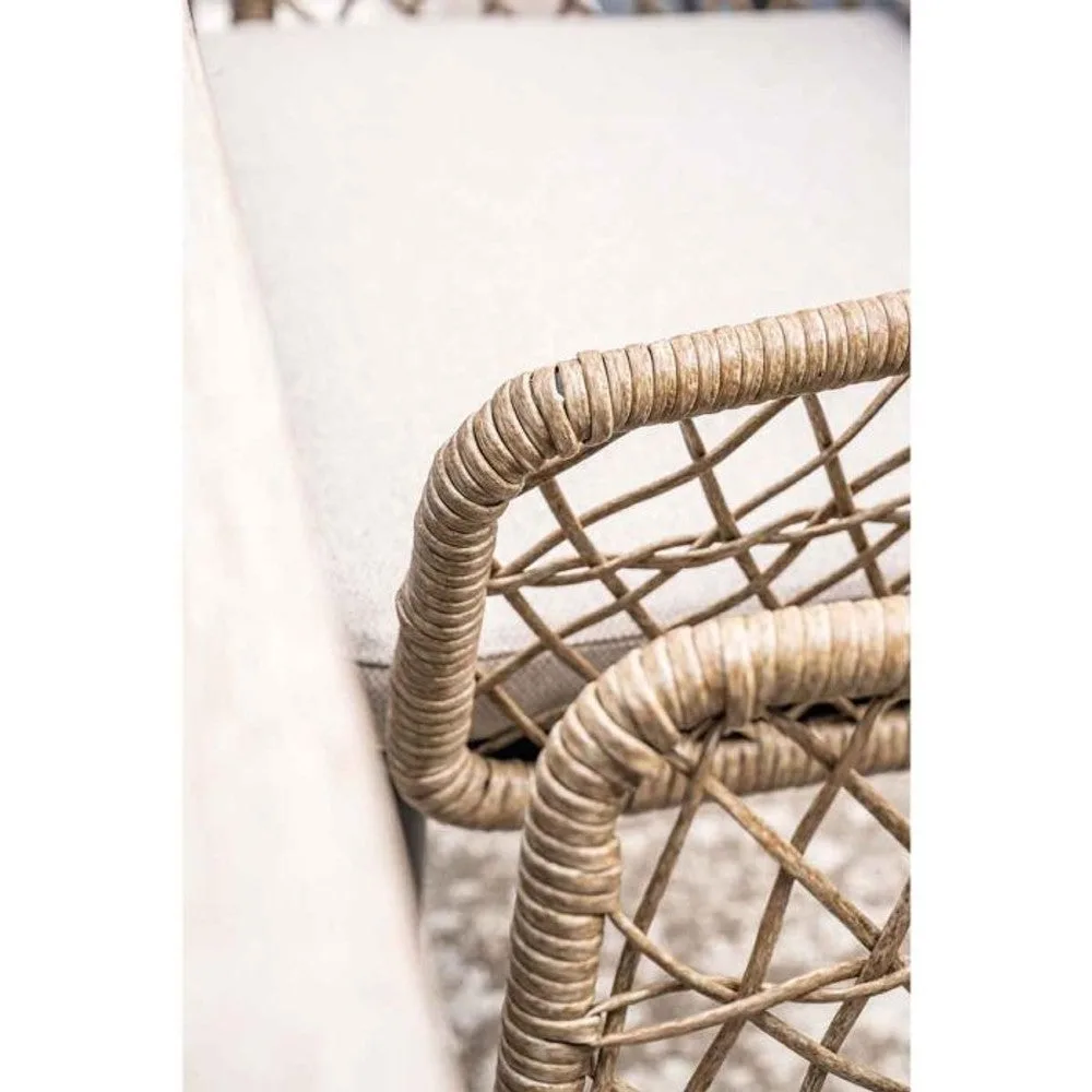 Garden Impressions Allasio dining fauteuil carbon black rope natural PE desert sand Vironwood