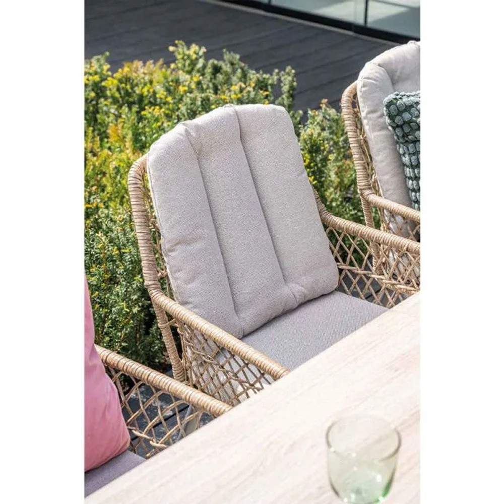 Garden Impressions Allasio dining fauteuil carbon black rope natural PE desert sand Vironwood