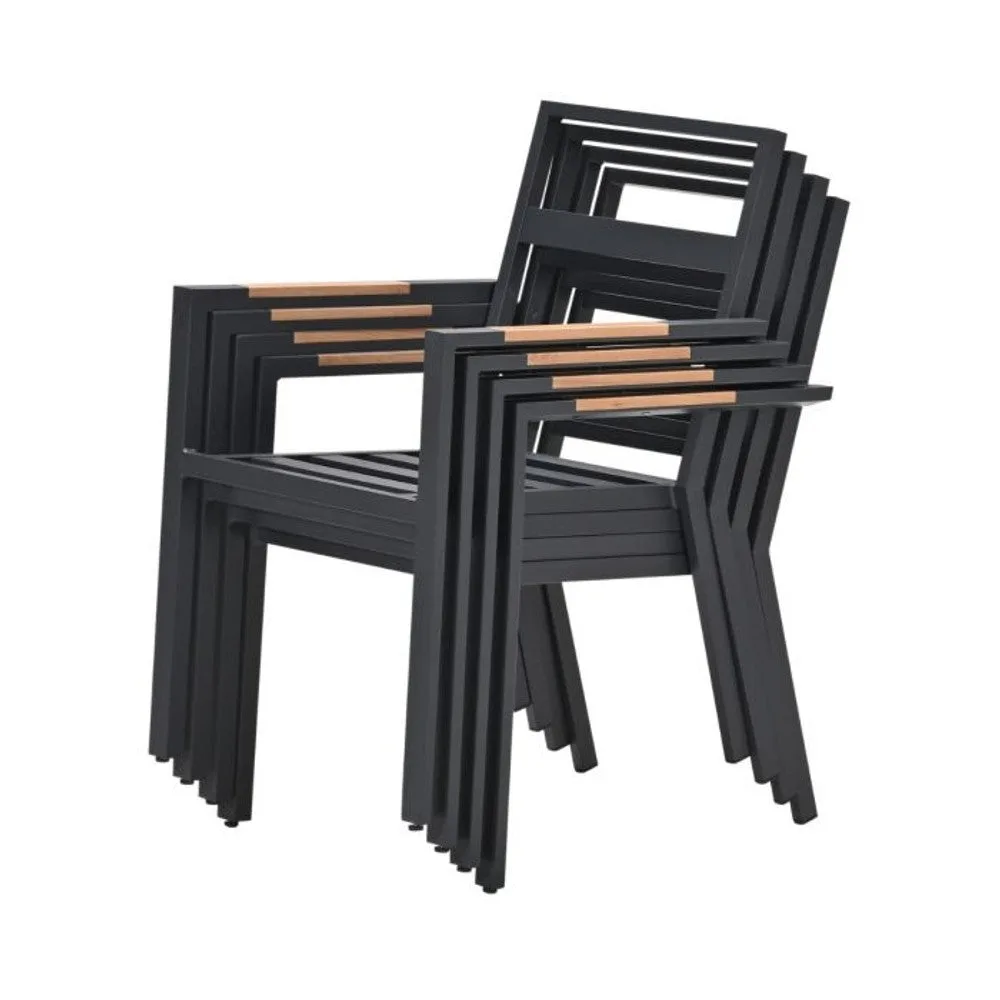 Felini complete vijfdelige tuinset - vier stoelen met tuintafel - Garden Impressions