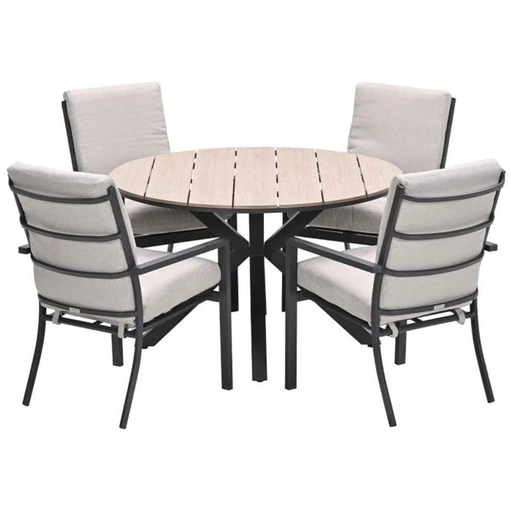 Sergio tuinset 5-delig met Edison tuintafel