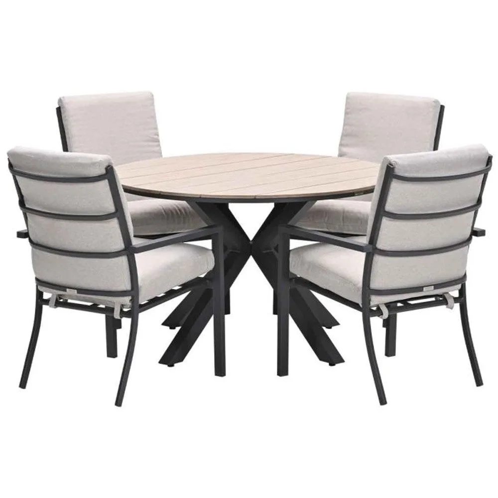 Sergio tuinset 5-delig met Edison tuintafel