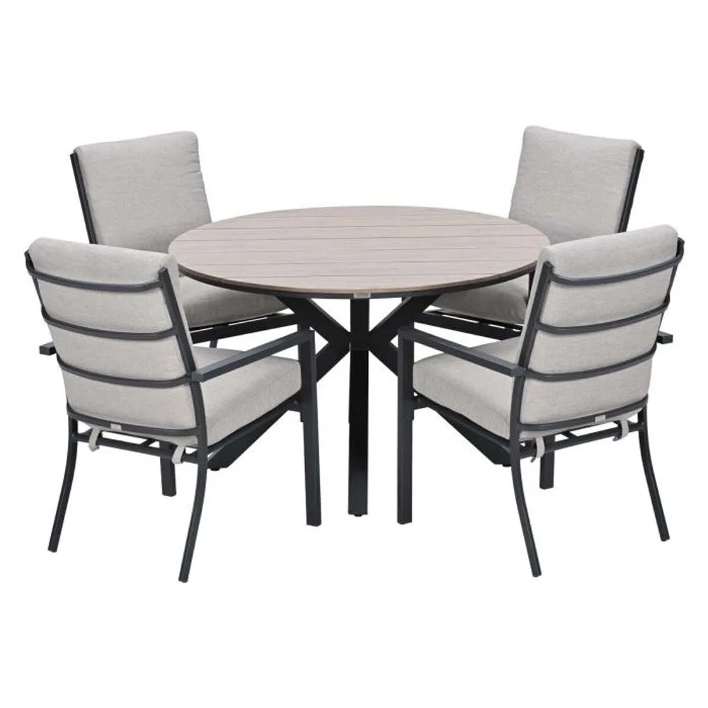 Sergio tuinset 5-delig met Edison tuintafel