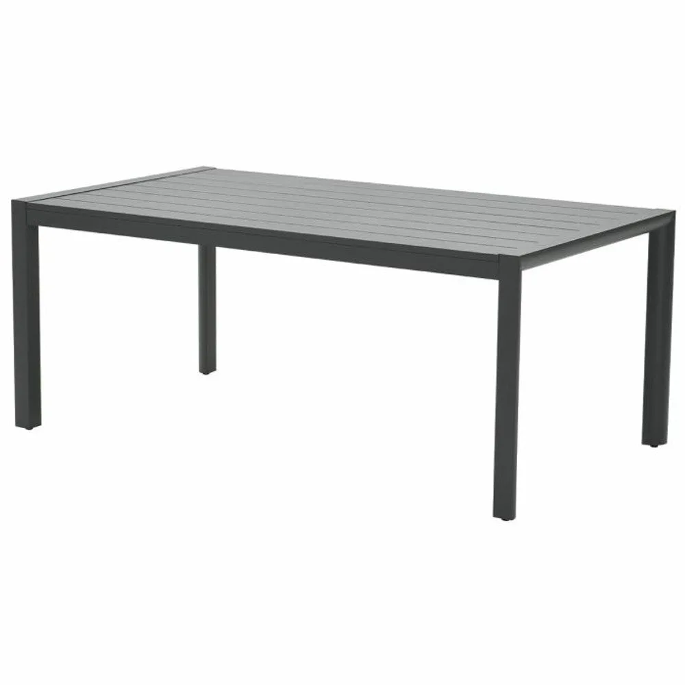 Santana tuinset 5-delig verstelbaar donker grijs met Adana tuintafel 180x100 cm