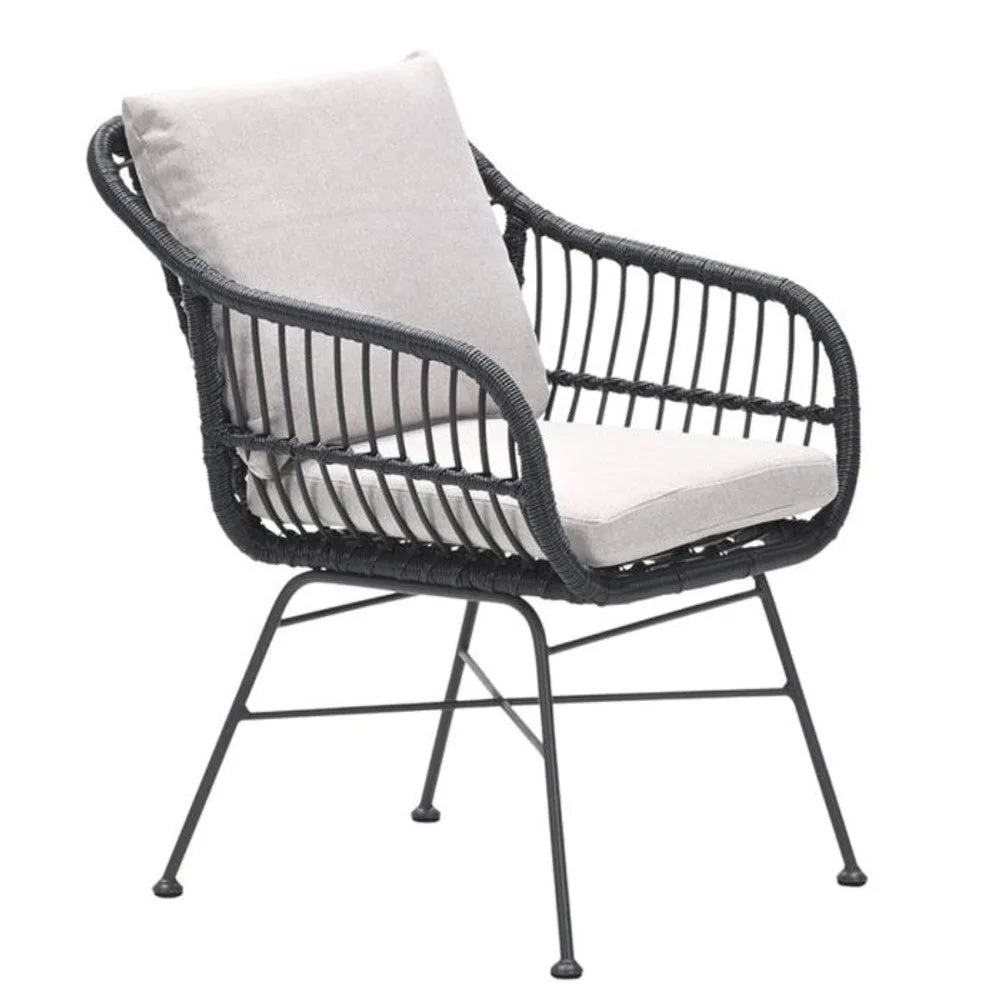 Margriet dining fauteuil zwart desert sand - Garden Impressions (SKU: 21696NF)