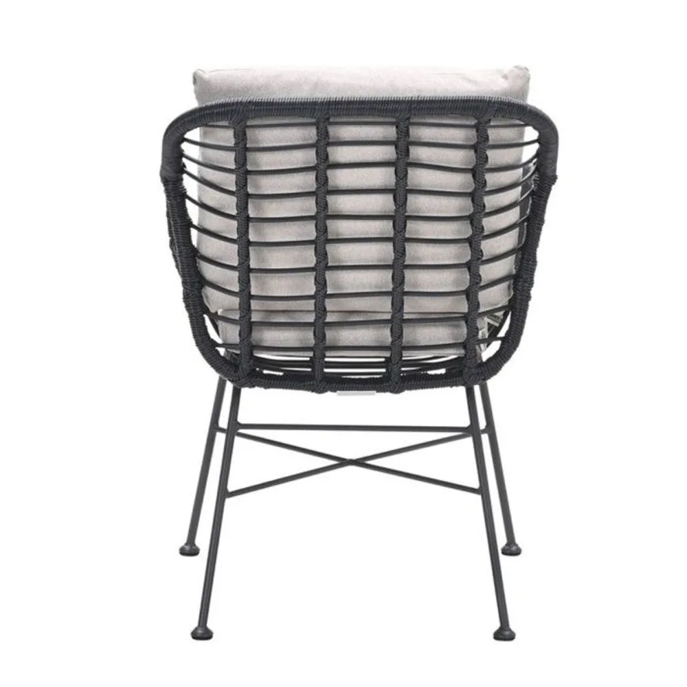 Margriet dining fauteuil zwart desert sand - Garden Impressions (SKU: 21696NF)