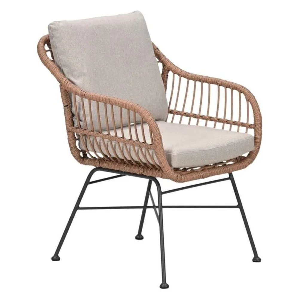 Margriet dining fauteuil zwart desert sand - Garden Impressions (SKU: 21696NF)