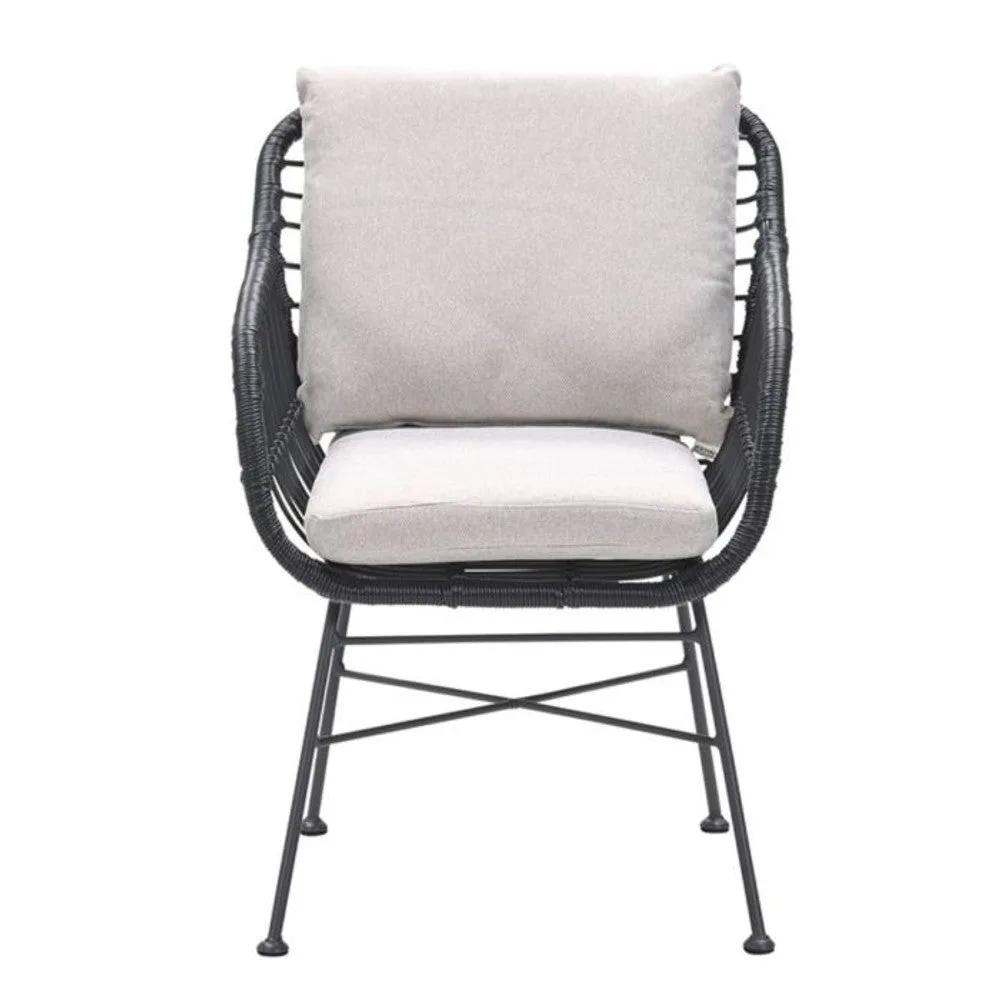 Margriet dining fauteuil zwart desert sand - Garden Impressions (SKU: 21696NF)