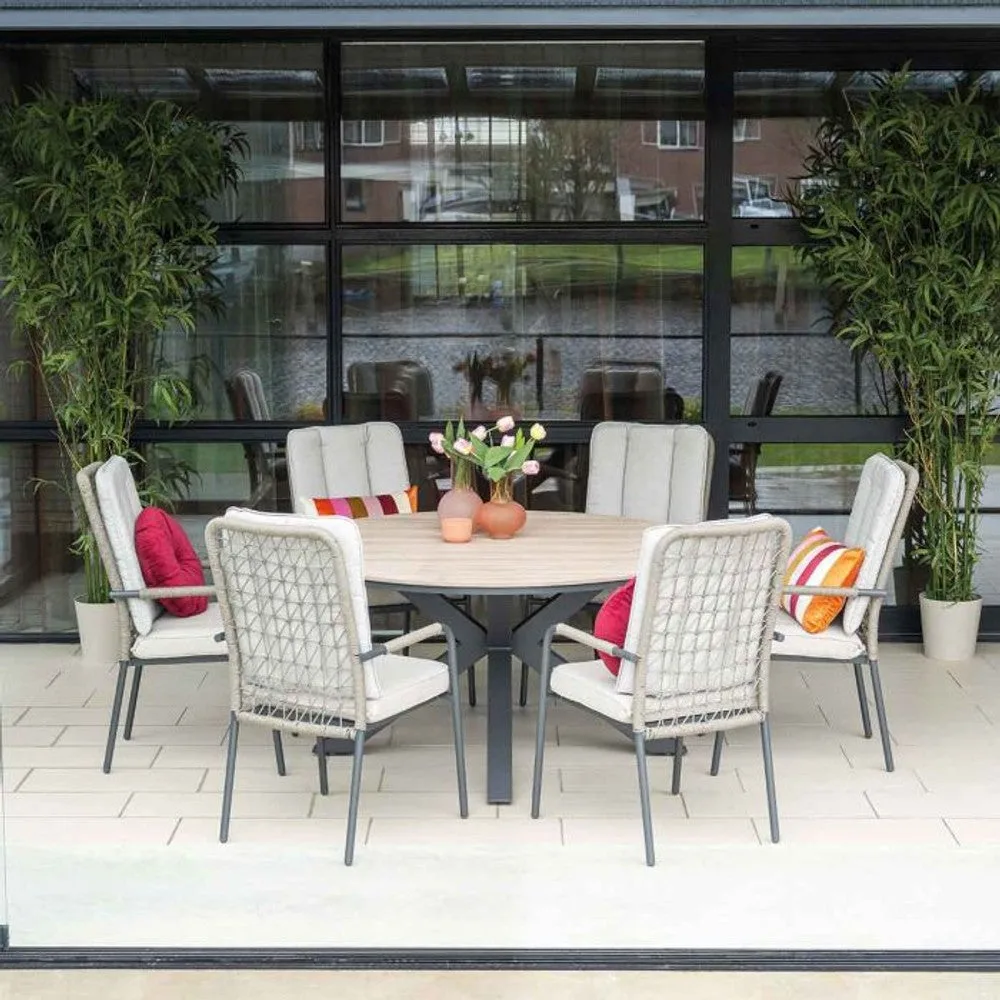 Venice dining stoel grijs - Garden Impressions