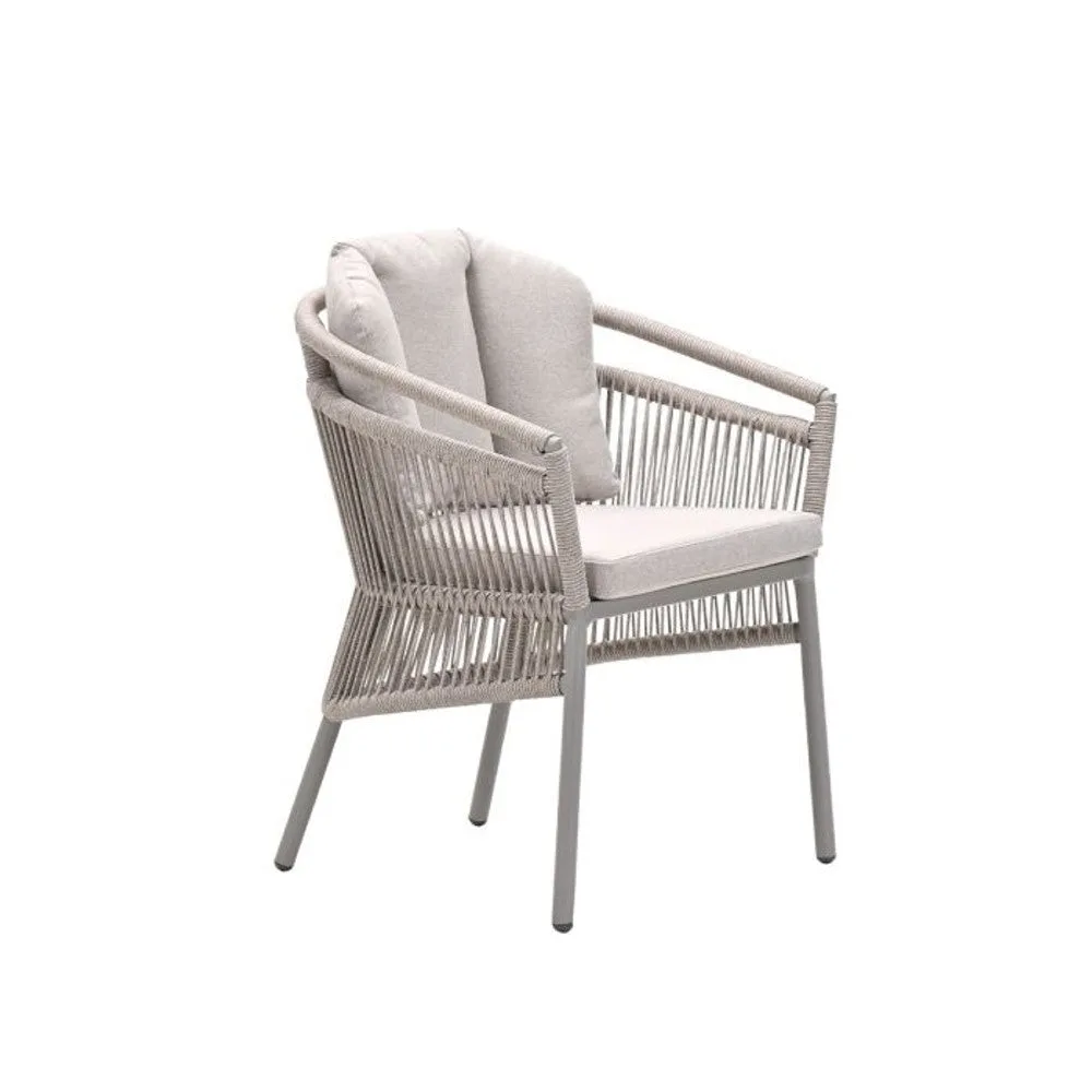 Prato dining stoel taupe - Garden Impressions