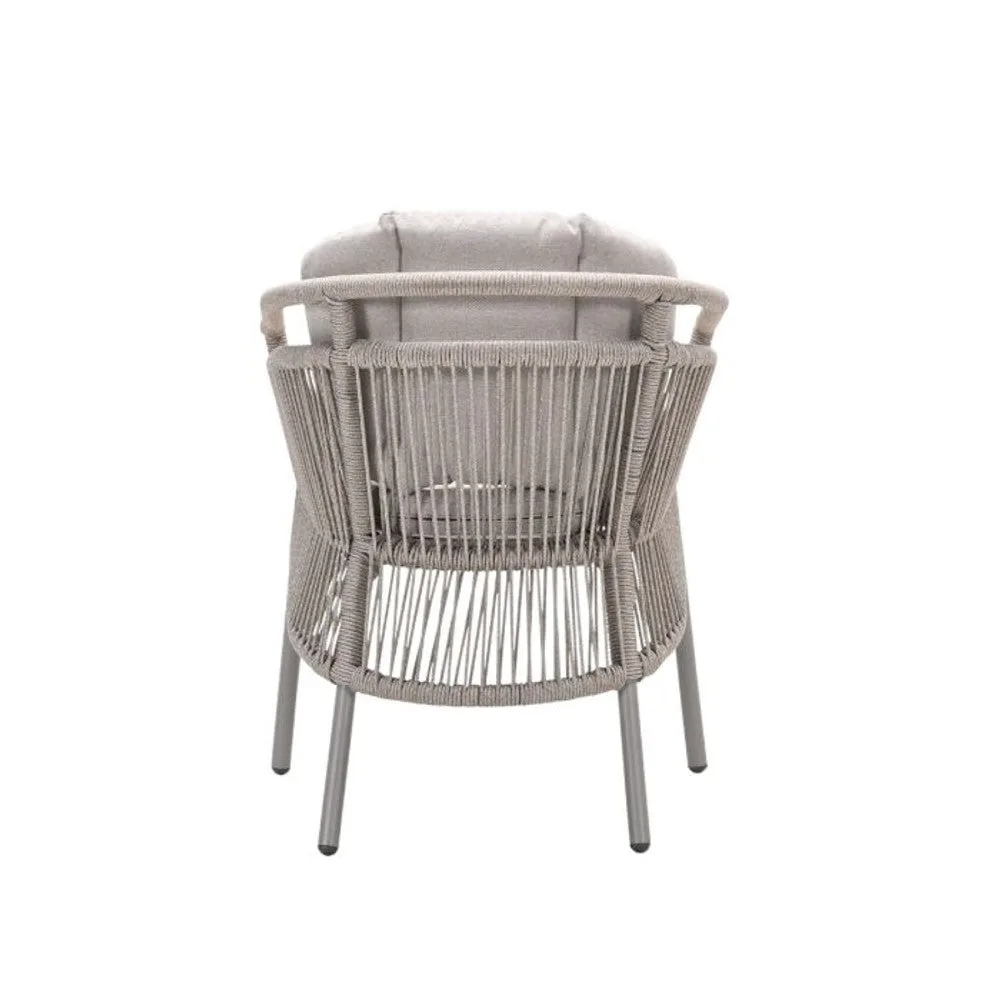 Prato dining stoel taupe - Garden Impressions