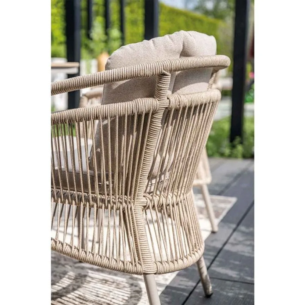 Prato dining stoel taupe - Garden Impressions