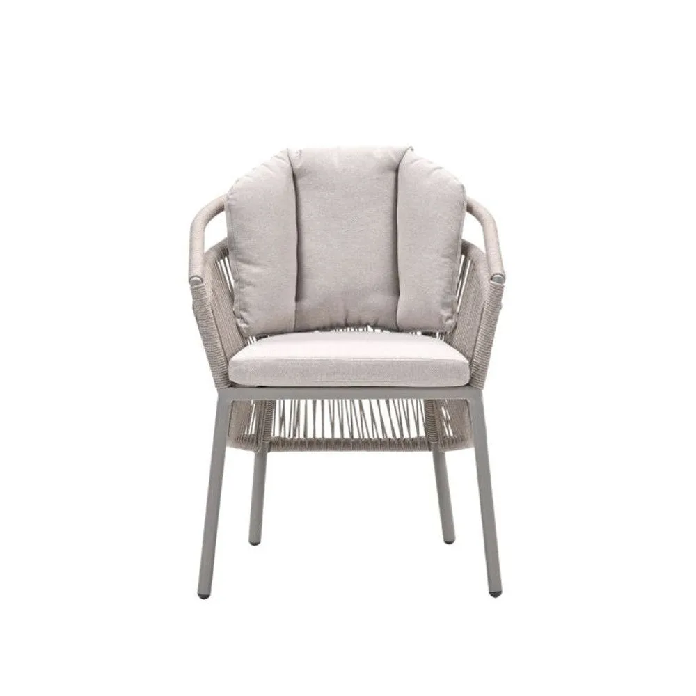 Prato dining stoel taupe - Garden Impressions