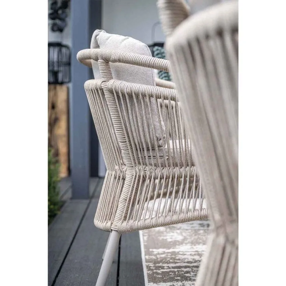 Prato dining stoel taupe - Garden Impressions