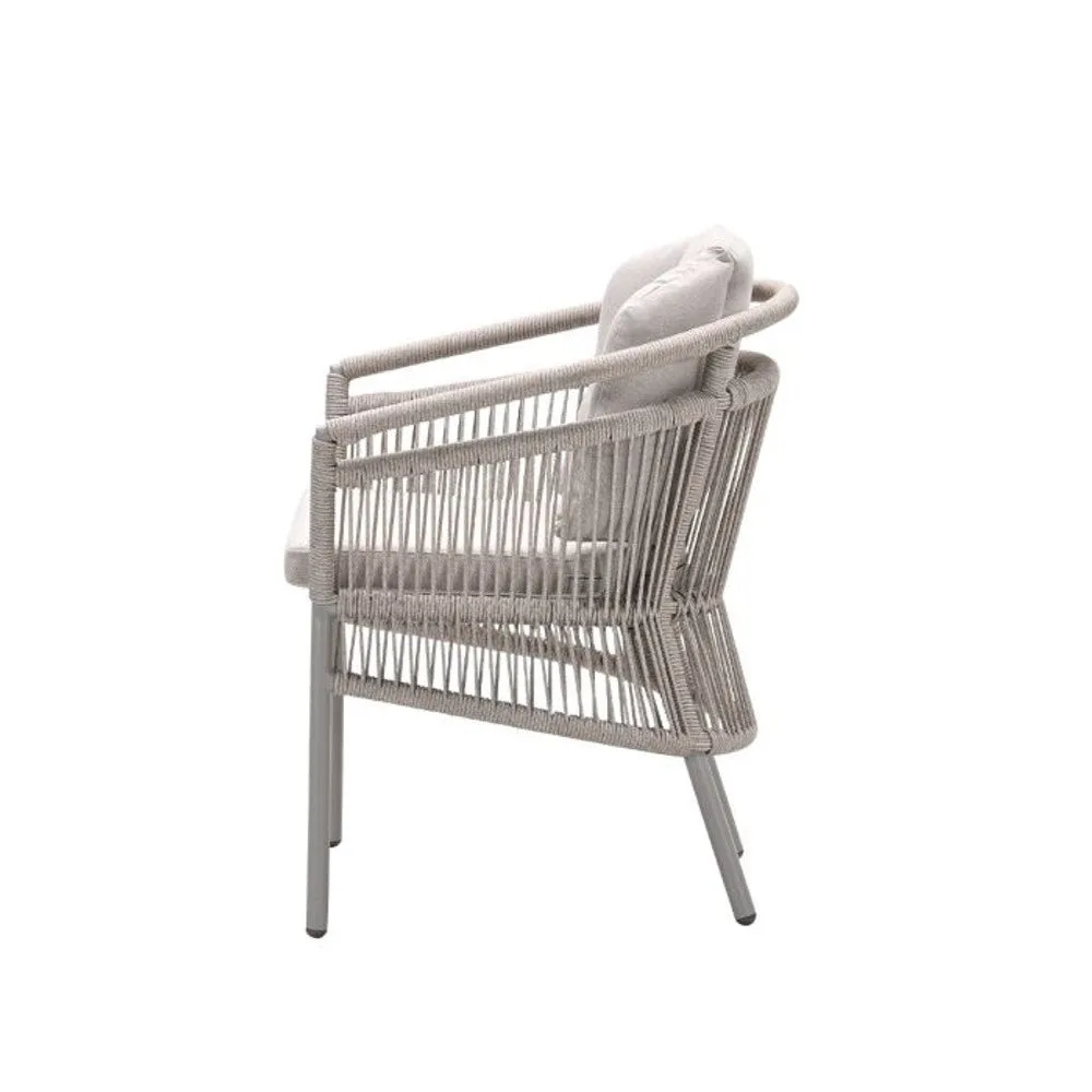 Prato dining stoel taupe - Garden Impressions