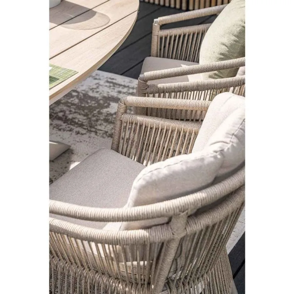 Prato dining stoel taupe - Garden Impressions