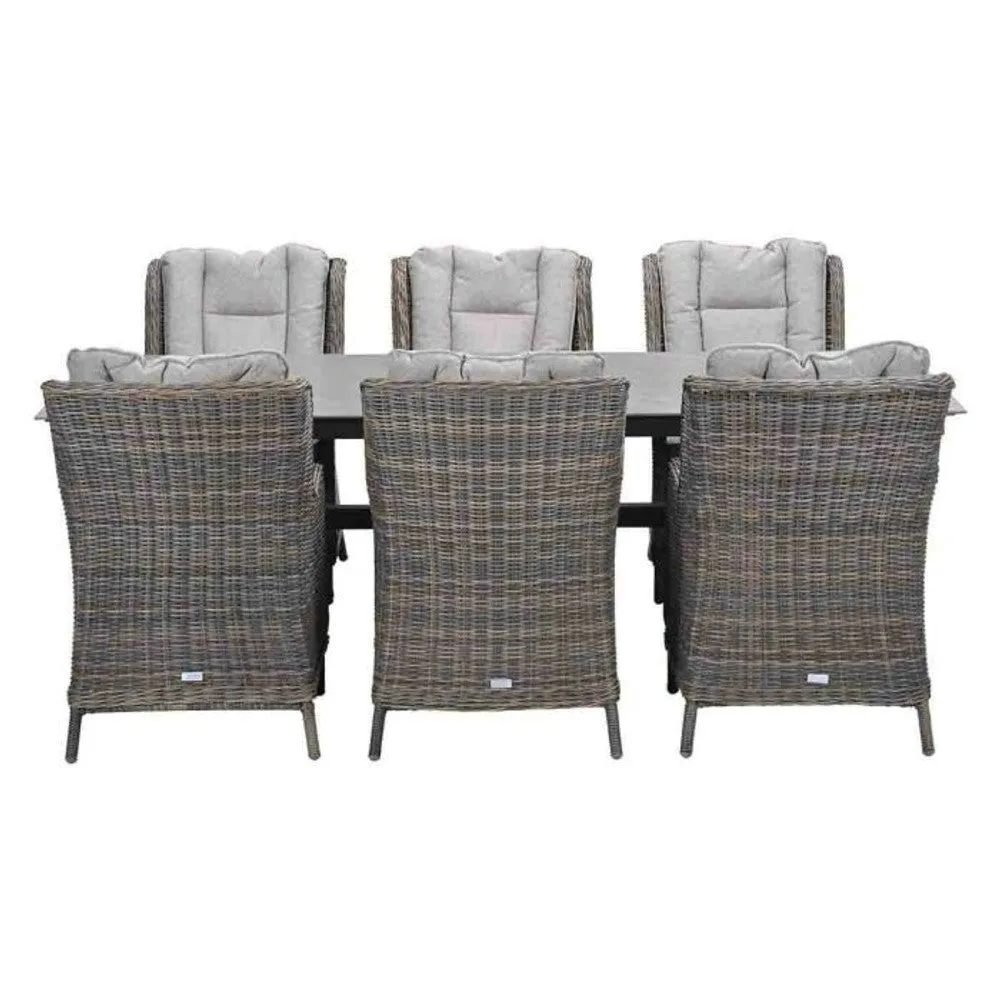 Osborne tuinset 7-delig Havanna Sand - Sintra dining tafel 240x100 Napoli Sand