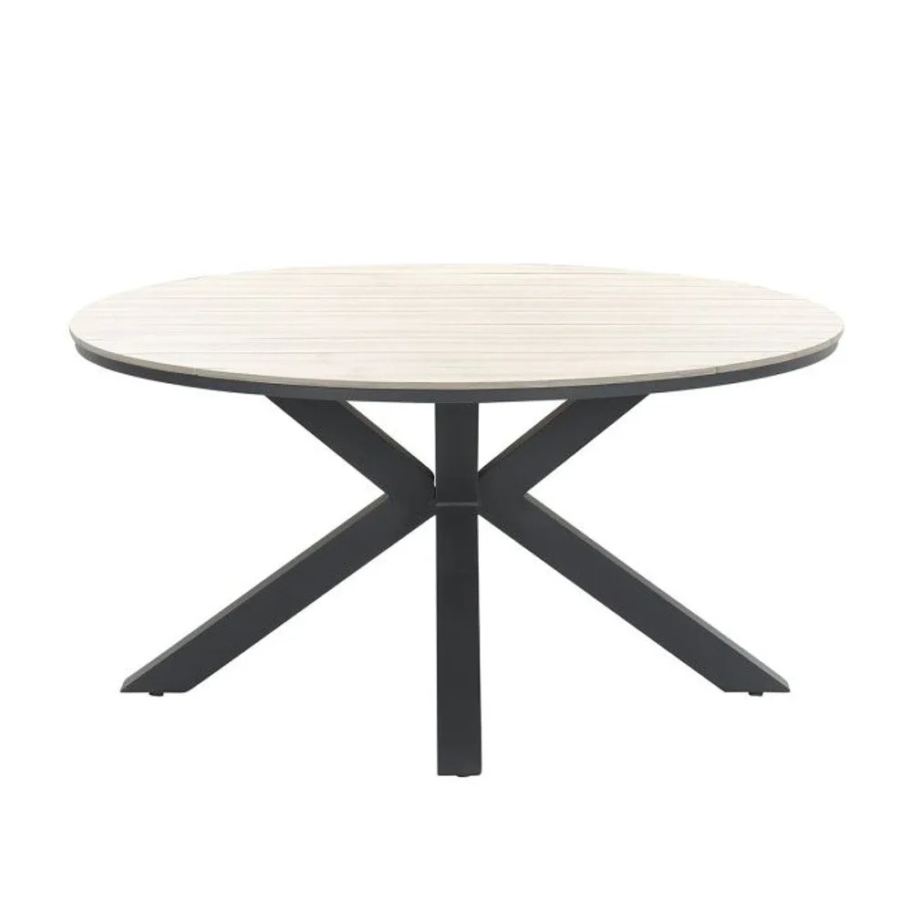 Osborne tuinset 6-delig Earl Grey - Edison ronde dining tafel 148 cm