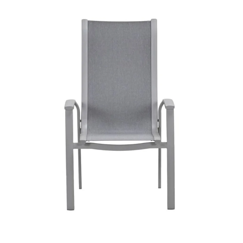 Kyoto tuinset 6-delig Taupe Stapelbaar - Edison ronde tuintafel 148 cm