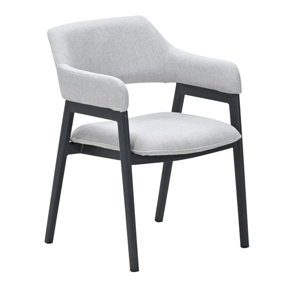Selina dining stoel - carbon black - valley sand - Antraciet - hoofdafbeelding