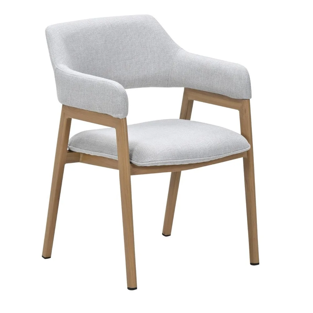 Selina dining stoel - light teak look - valley sand - Bruin - hoofdafbeelding