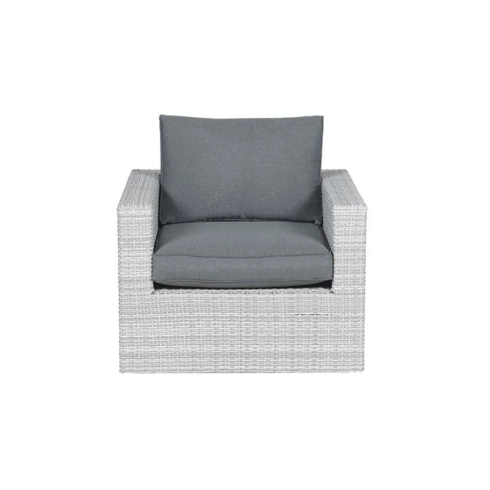 Orangebird lounge tuinstoel wicker- vintage grey - reflex black 3