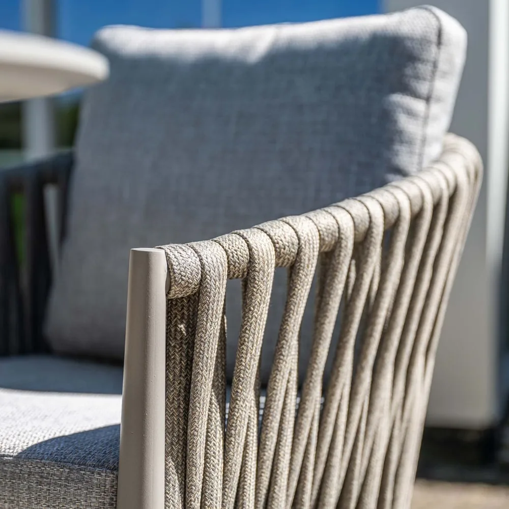 Teromos dining stoel - taupe - rope grijs zand - valley sand - afbeelding 3