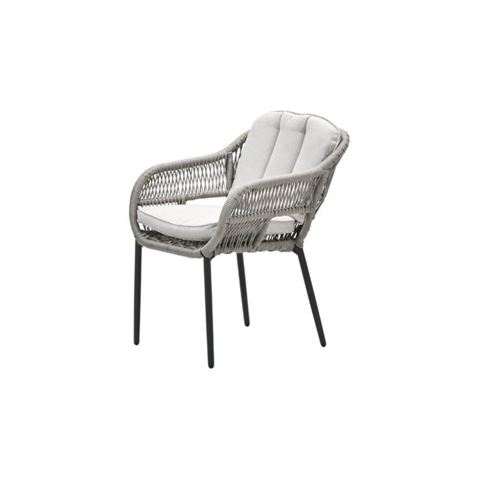 Garden Impressions Dining tuinstoel rope taupe - carbon black - desert sand