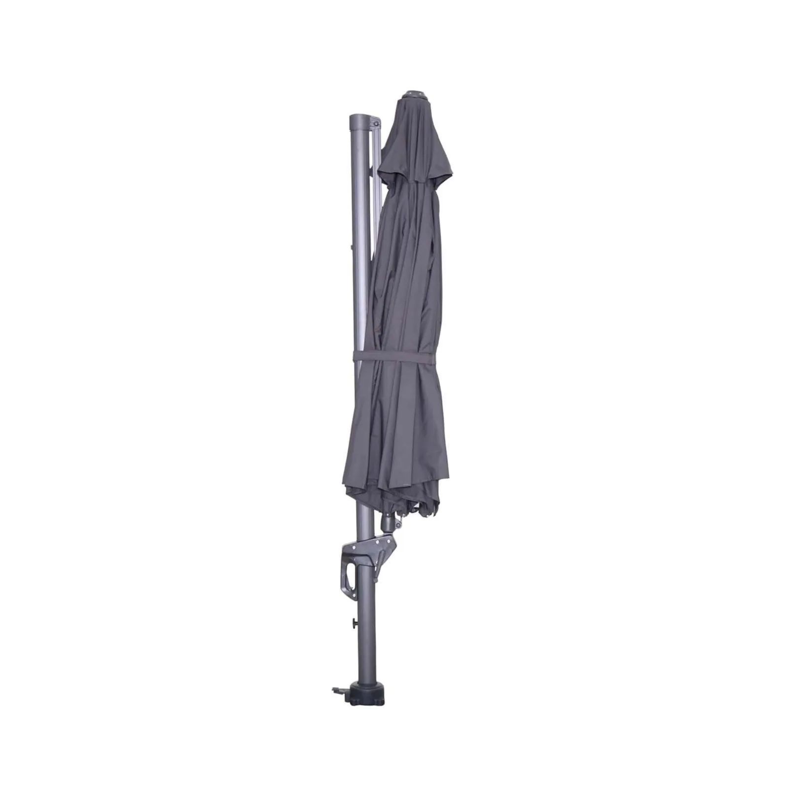 Hawaii zweefparasol - Ø350 cm - carbon black - donker grijs 4