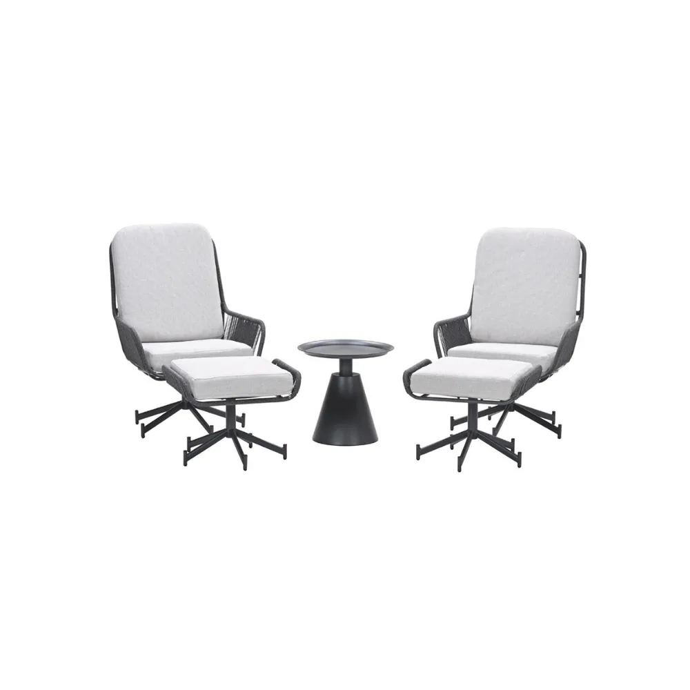 Zavala bijzettafel - diameter 50xH48 cm - carbon black 4