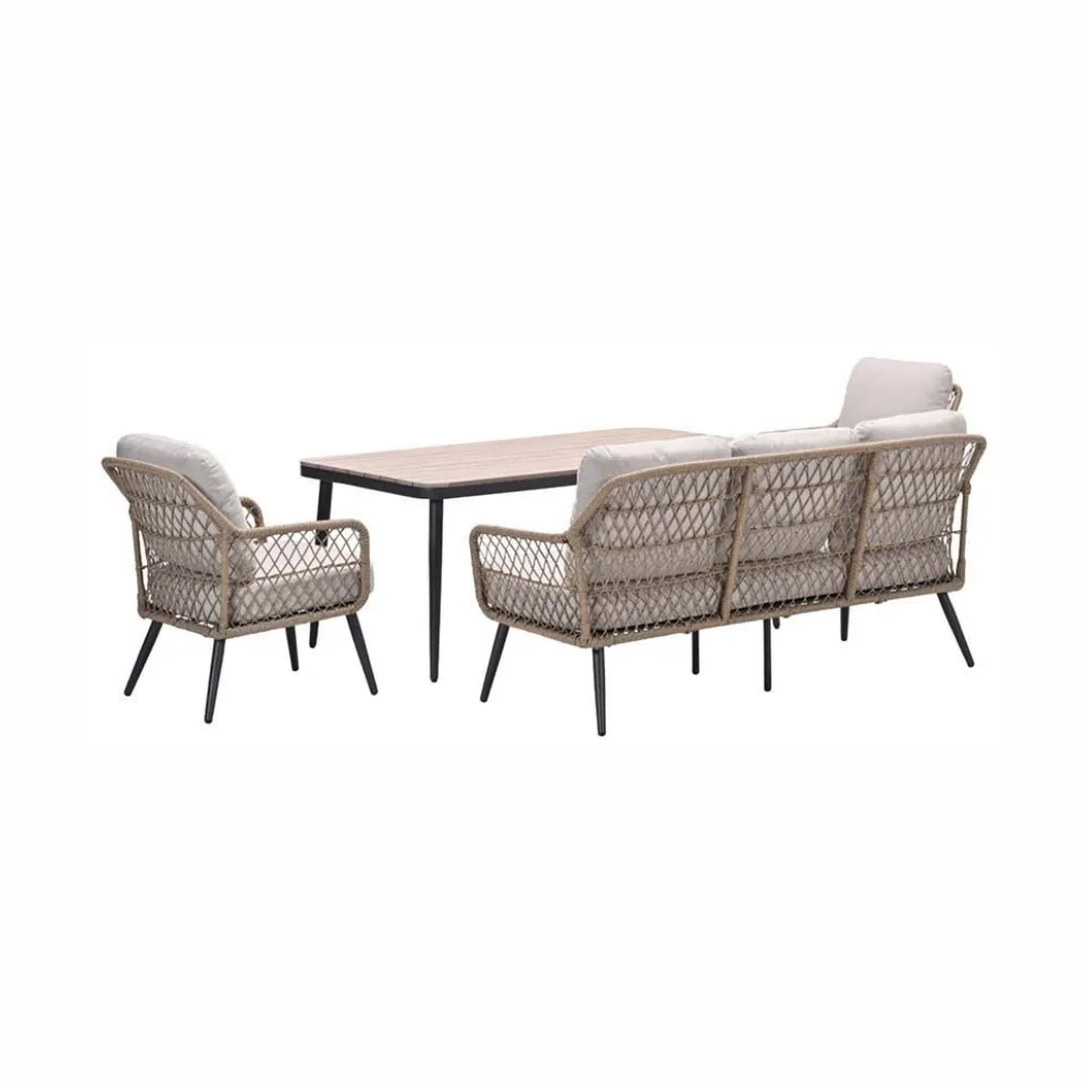 Garden Impressions Allasio Sofa Loungeset 4-delig – rope - Dessert Sand 5